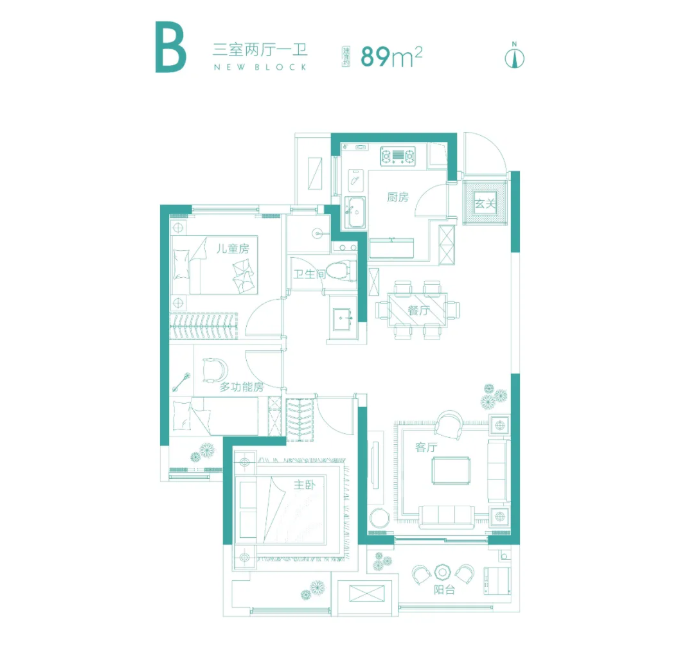 金辉优步花园89平户型图.png