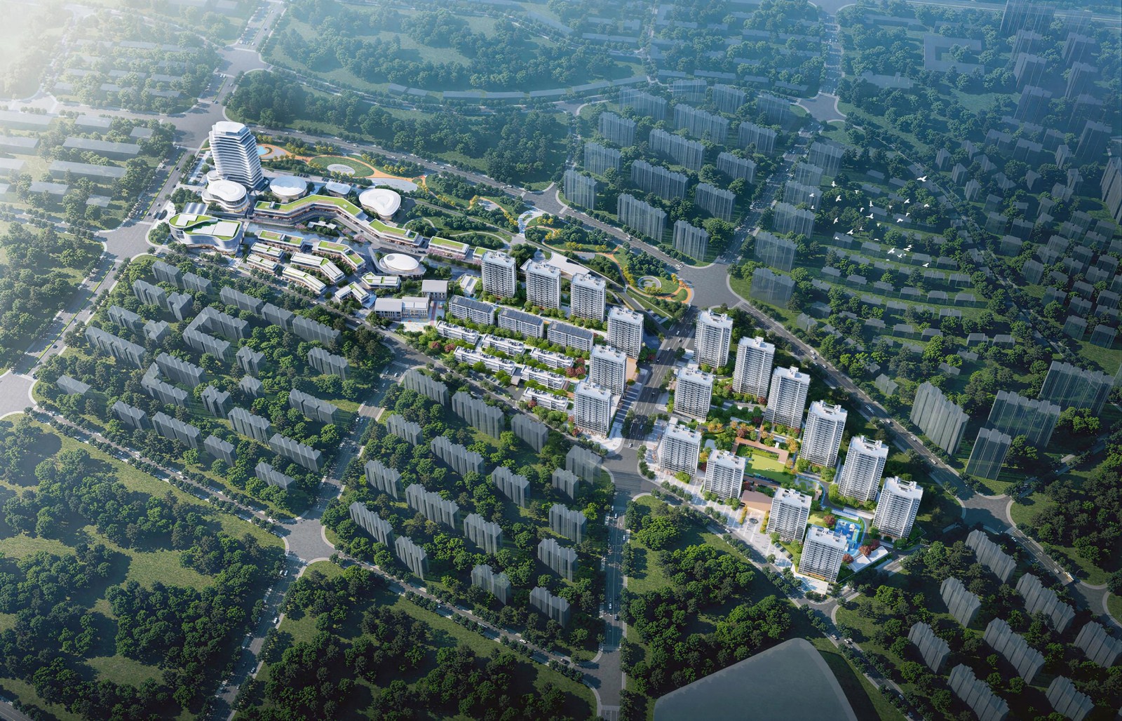 远洋集团旗下远洋建管联合浙工大工程设计集团、中建三局组成联合体,成功中标衢州智造新城缤纷水街项目