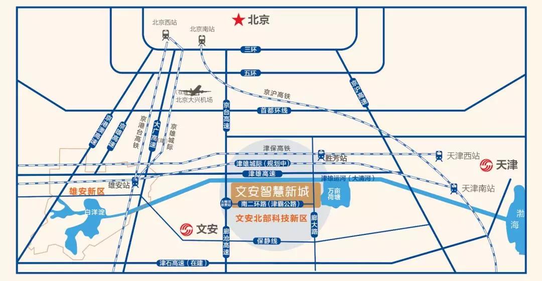 文安智慧新城区位图