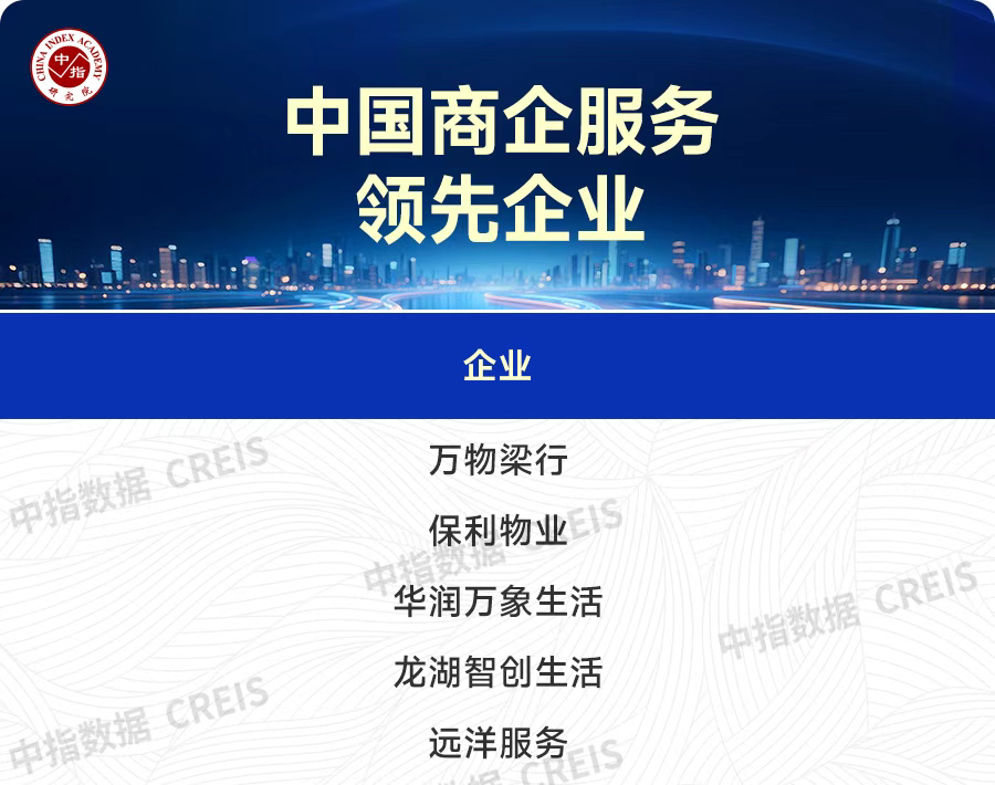 远洋服务荣膺2025中国商企服务领先企业